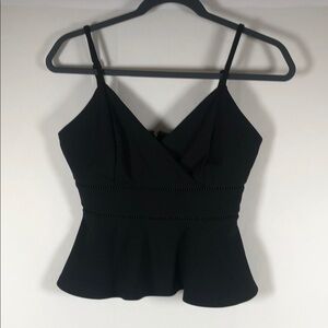 Elegant Babydoll Black Women's Top